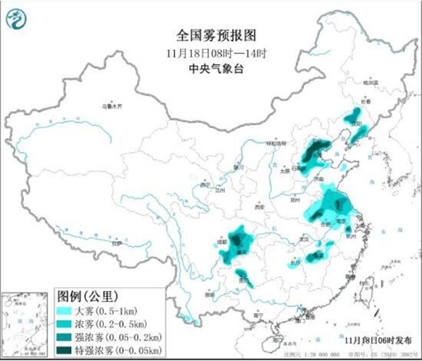 四川已发布25条大雾预警，受大雾影响的公路看这里