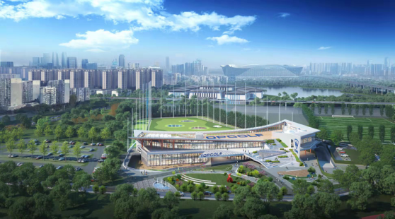 成都拓高乐体育娱乐中心主体钢结构封顶 预计明年开业