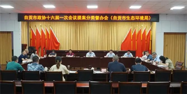 自贡市政协副主席徐武斌带队调研督导环保提案办理工作